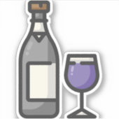 Wein Aufkleber (Vorderseite)