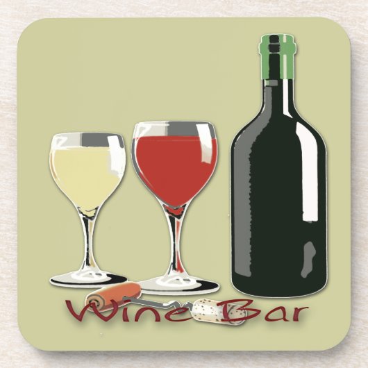 Wein-Bar - Wein-Korken-Untersetzer-Set (6) Getränkeuntersetzer (Vorderseite)