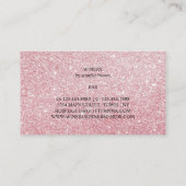 Wein Barkeeper Sommelier Rose Gold Visitenkarte (Rückseite)