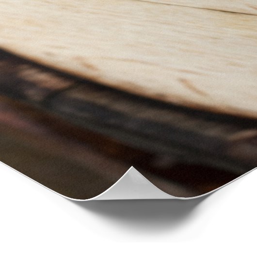 Wein Barrel Lid Closeup Poster (Ecke)