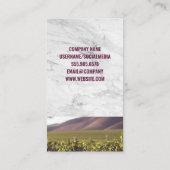 Wein Barrel Trauben Glass Flasche | Weinberg Visitenkarte (Rückseite)