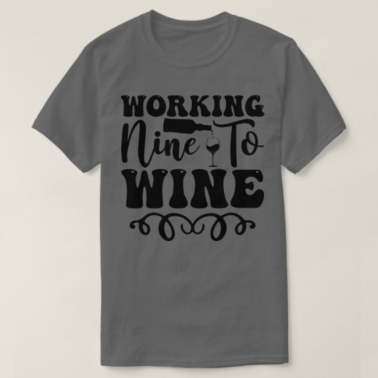 Wein bearbeiten T-Shirt (Design vorne)