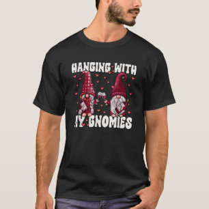 Wein Betrunkene Gnome-Paar-Lieben mit meinem Gnom T-Shirt
