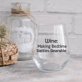 Wein: Bettzeit-Schlachten erträglich machen Weinglas Ohne Stiel