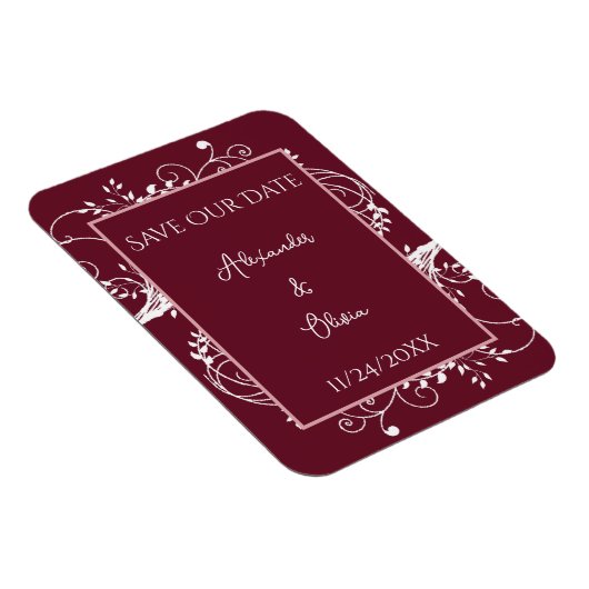 Wein Blühe Zeitschrift speichern Magnet (Rechte Seite)