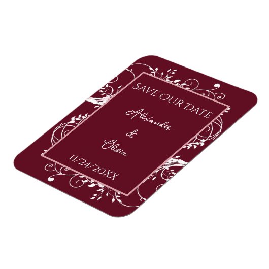 Wein Blühe Zeitschrift speichern Magnet (Linke Seite)