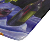 Wein, Blumen und Eleganz Schneidebrett (Ecke)