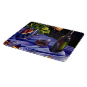 Wein, Blumen und Eleganz Schneidebrett (Ecke)