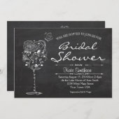 Wein-Brautparty-Einladung Einladung (Vorne/Hinten)
