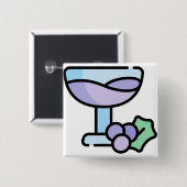 Wein Button (Vorne & Hinten)