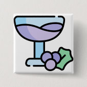 Wein Button (Vorderseite)