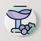 Wein Button (Vorderseite)