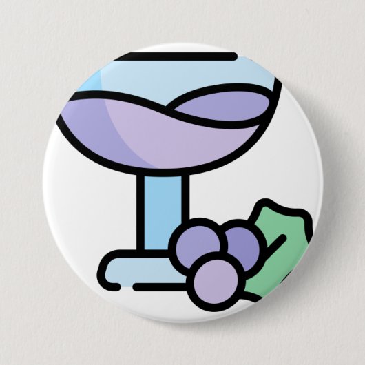 Wein Button (Vorderseite)