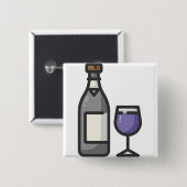 Wein Button (Vorne & Hinten)