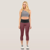 Wein Capri Leggings (Vorderseite)