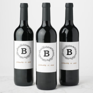 Wein/Champ/Wasser/Bier/Limonen-Etikett (4" x 3,5") Weinetikett