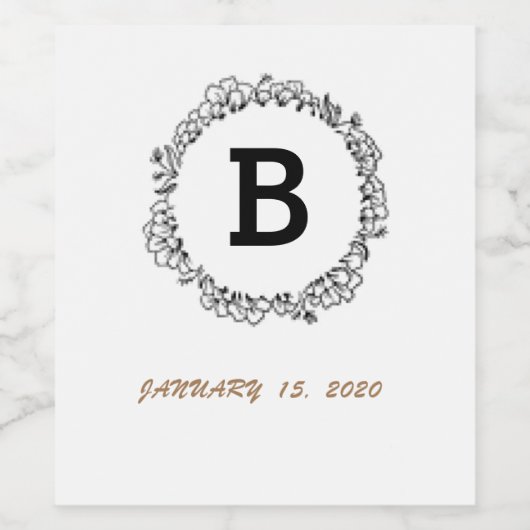 Wein/Champ/Wasser/Bier/Limonen-Etikett (4" x 3,5") Weinetikett (Einzelnes Label)