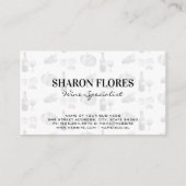 Wein Champagne | Weinberg Visitenkarte (Rückseite)