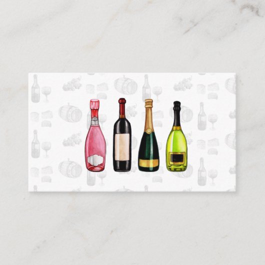 Wein Champagne | Weinberg Visitenkarte (Vorderseite)