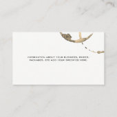 Wein Champagner Glass | Classic Gold Black Visitenkarte (Rückseite)