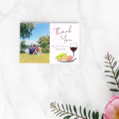 Wein- & Charcuterie-Engagementparty Dankeskarte