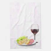 Wein & Charcuterie Geschirrtuch (Vertikal)