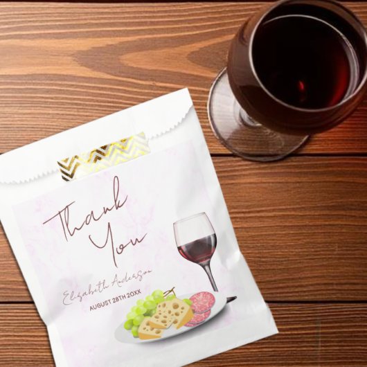 Wein- & Charcuterie-Junggesellinnenabschied Geschenktütchen