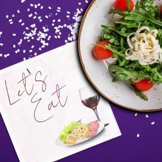 Wein- & Charcuterie-Junggesellinnenabschied Serviette