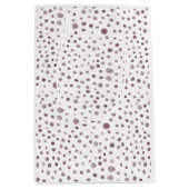 Wein Confetti Wasserfarben Dots Geschenktasche Mittlere Geschenktüte (Vorderseite)