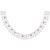 Wein Confetti Wasserfarben Punkte Jagdflagge Wimpelkette (Alle)