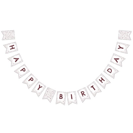 Wein Confetti Wasserfarben Punkte Jagdflagge Wimpelkette (Alle)