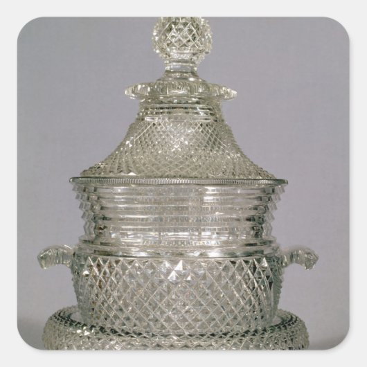 Wein cooler, c.1815-20 quadratischer aufkleber (Vorderseite)
