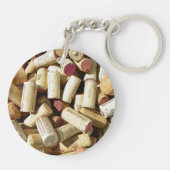 Wein Cork Circle Doppelseitiger Schlüsselanhänger! Schlüsselanhänger (Rückseite)