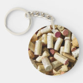 Wein Cork Circle Doppelseitiger Schlüsselanhänger! Schlüsselanhänger (Vorderseite)
