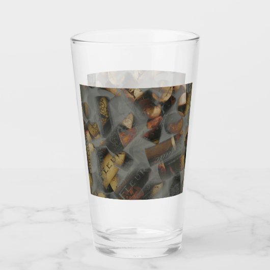 Wein Cork Dry Ice Glas (Vorderseite)