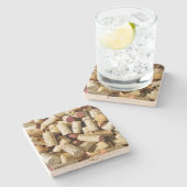 Wein Cork Stone Untersetzer! Steinuntersetzer (Seitenansicht)