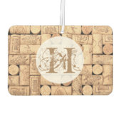Wein Corks Monogram Air Freshener Autolufterfrischer (Rückseite)