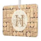 Wein Corks Monogram Air Freshener Autolufterfrischer (Links)