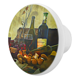 Wein Country Kitchen Décor Keramikknauf