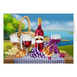 Wein danke, denken Sie an Sie oder Leere Note