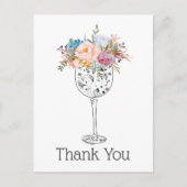 Wein, danke Karte (Vorderseite)