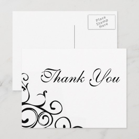 Wein Danke Postcard Postkarte (Vorne/Hinten)