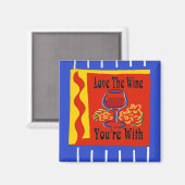 Wein, danke, Text bearbeiten Magnet (Vorderseite/Rückseite)