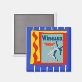 Wein, danke, Text bearbeiten Magnet (Vorderseite/Rückseite)