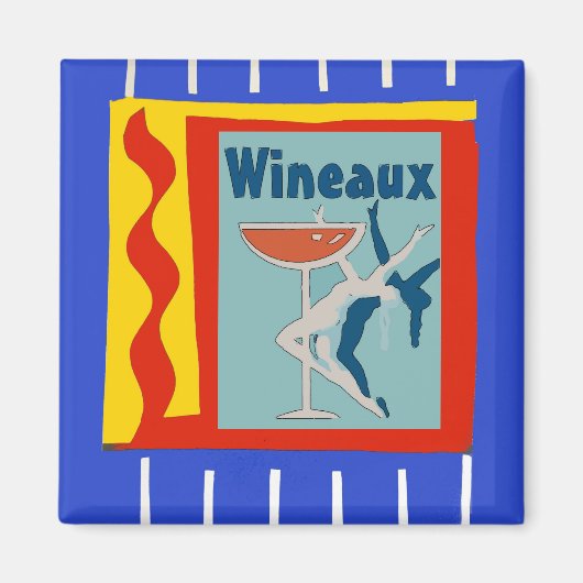 Wein, danke, Text bearbeiten Magnet (Vorne)