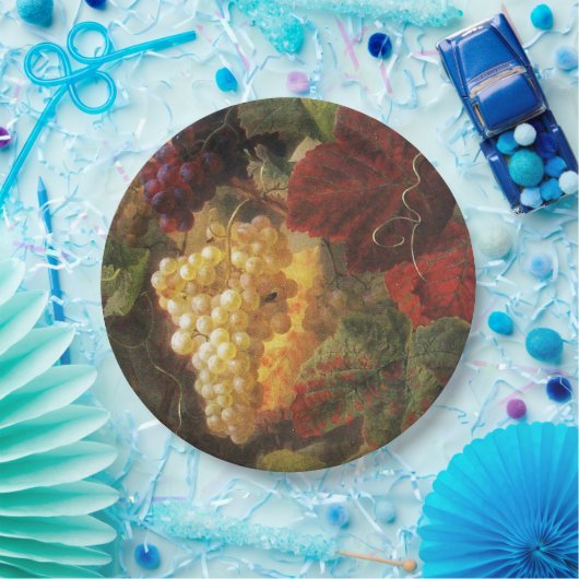 WEIN DER WEINE DER TRAUBENWEINE, PARTY-Trauben, Pappteller (Party)