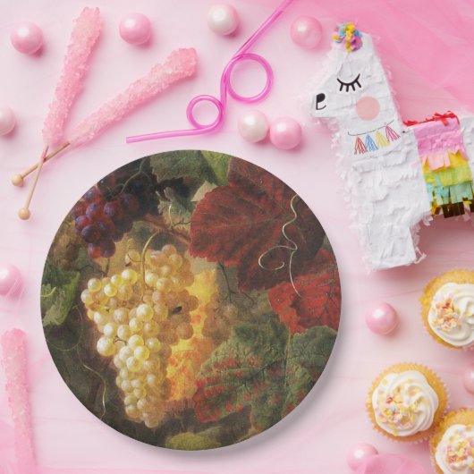 WEIN DER WEINE DER TRAUBENWEINE, PARTY-Trauben, Pappteller (Party)