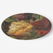 WEIN DER WEINE DER TRAUBENWEINE, PARTY-Trauben, Pappteller (Schrägansicht)