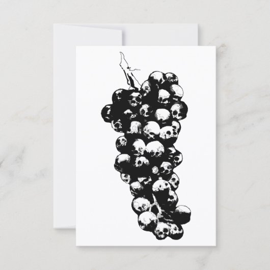 Wein des Todes Einladung (Vorderseite)