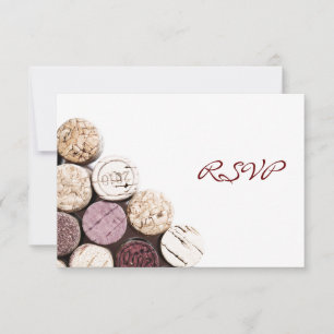 Wein-Dinner-Feier-Einladung RSVP Karte